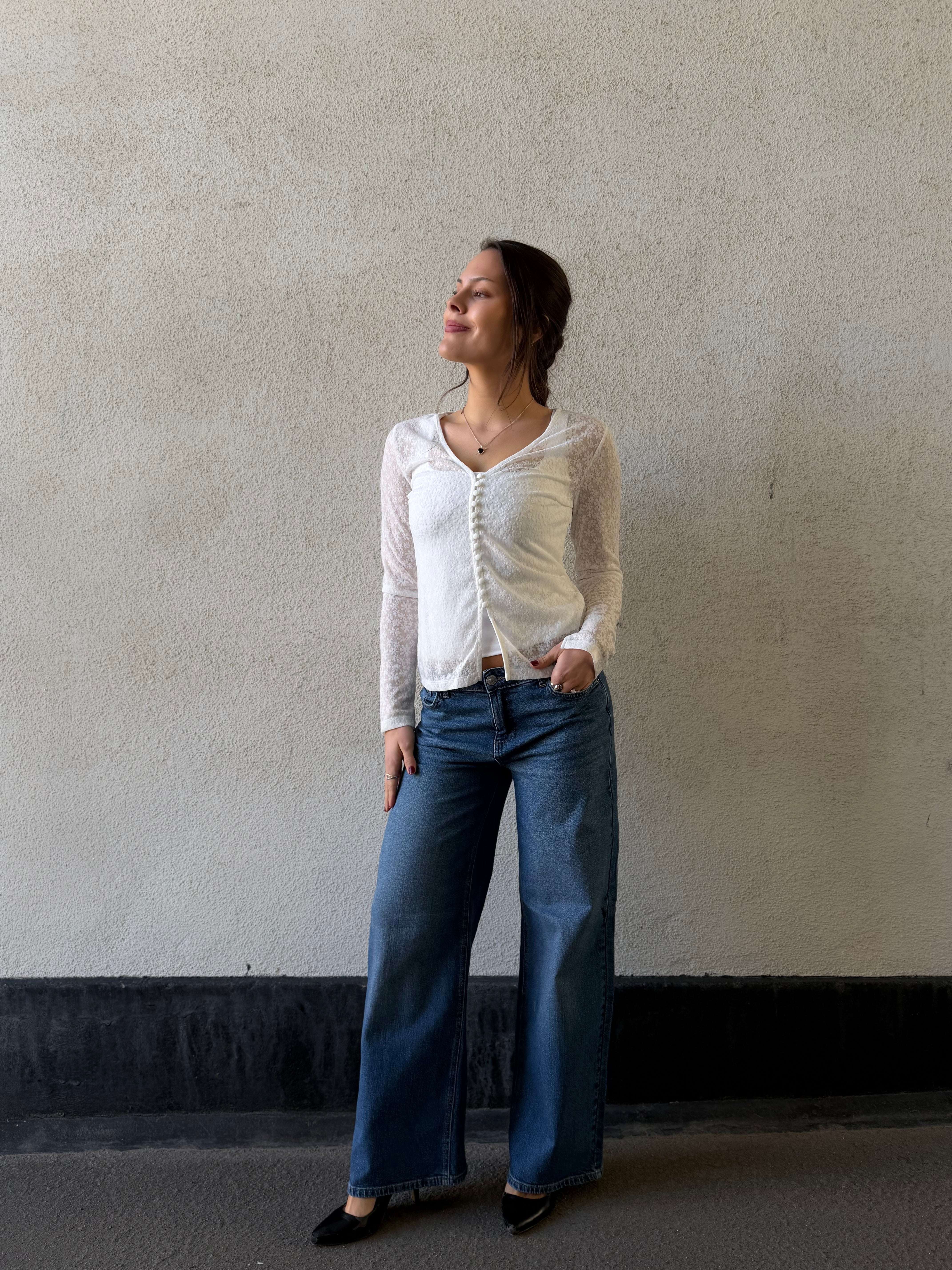 PCBAISY Cardigan - Cloud Dancer